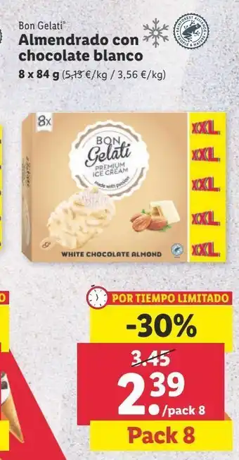 Lidl Almendrado con chocolate blanco oferta