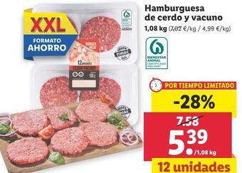 Lidl Hamburguesas oferta