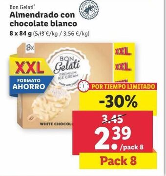Lidl Helado de almendras oferta