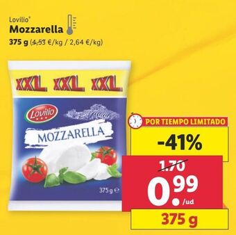 Lidl Mozzarella lovilio oferta