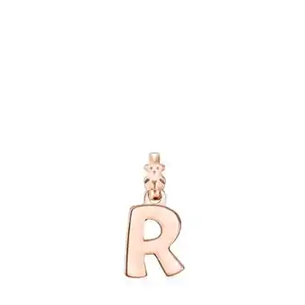 Tous Colgante letra r de plata vermeil rosa alphabet oferta