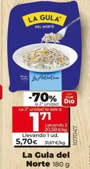 La Plaza de DIA Gulas la gula del norte oferta