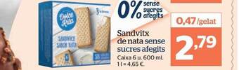 La Sirena Sandvitx De Nata Sense Sucres Afegits oferta