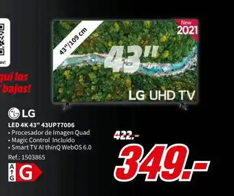 MediaMarkt Lg Led 4k 43 oferta