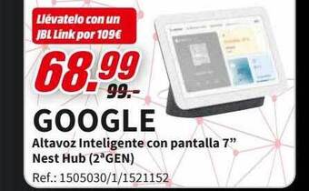 MediaMarkt Google Altavoz Inteligente Con Pantalla 7 oferta