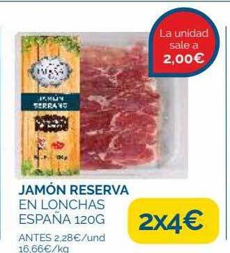 Supermercados La Despensa Jamón Reserva En Lonchas España oferta