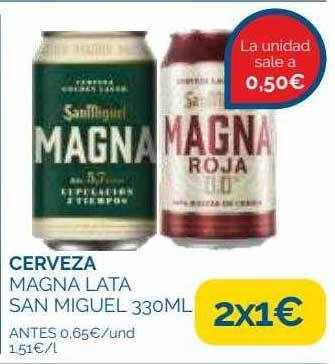 Supermercados La Despensa Cerveza Magna Lata San Miguel oferta