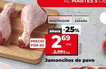 Maxi Dia Jamoncitos de pavo oferta