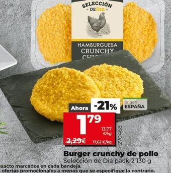 Maxi Dia Hamburguesas de pollo oferta