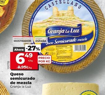 Maxi Dia Queso semicurado granja la luz oferta