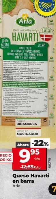 Maxi Dia Queso havarti arla oferta