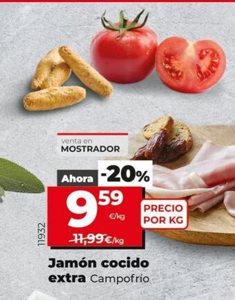 Maxi Dia Jamón cocido extra campofrío oferta