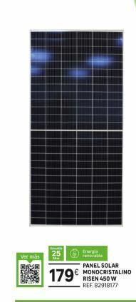 Leroy Merlin Panel solar monocristalino risen 450 w oferta