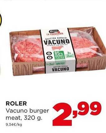 Alimerka Roler Vacuno Burger Meat oferta