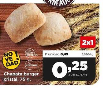 Alimerka Chapata Burger Cristal oferta