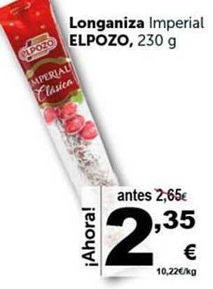 Masymas Longaniza Imperial Elpozo oferta