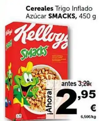 Masymas Cereales Trigo Inflado Azúcar Smacks oferta