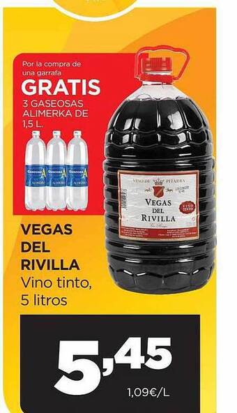 Alimerka Vegas Del Rivilla Vino Tinto oferta