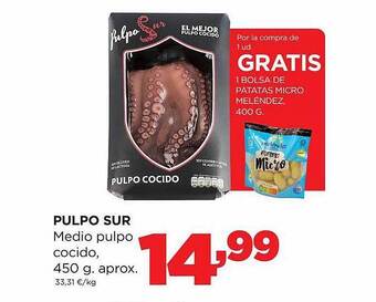 Alimerka Pulpo Sur Medio Pulpo Cocido oferta