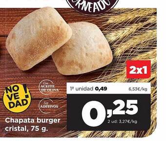 Alimerka Chapata Burger Cristal oferta
