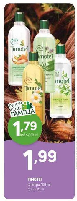 Coviran Timotei Champú oferta