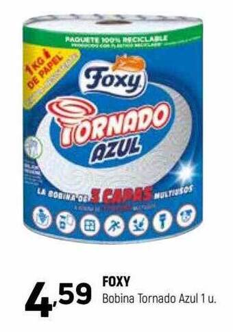 Coviran Foxy Bobina Tornado Azul oferta