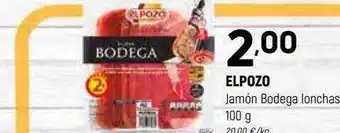 Coviran Elpozo Jamón Bodega Lonchas oferta