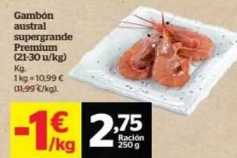 La Sirena Gambón Austral Supergrande Premium oferta