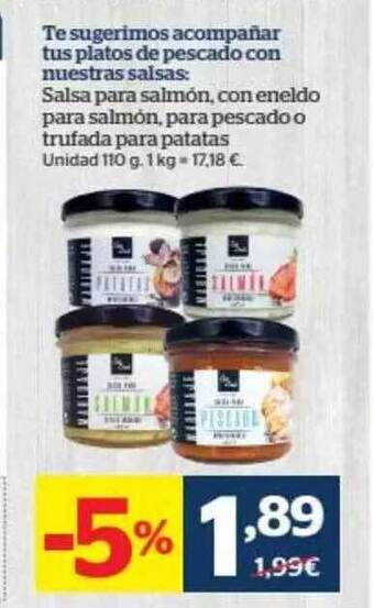La Sirena Salsa Para Salmon Con Eneldo Para Salmón Para Pescado O Trufada Para Patatas oferta