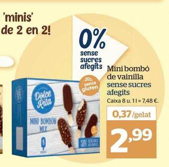 La Sirena Mini Bombó De Vainilla Sense Sucres Afegits oferta