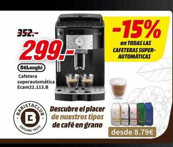 MediaMarkt Delonghi Cafetera Superautomática Ecam22.113.b oferta