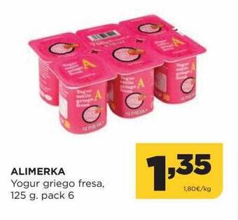 Alimerka Alimerka Yogur Griego Fresa oferta