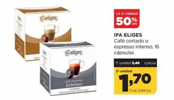 Alimerka La 2a Unidad 50% Dto Ifa Eliges Café Cortado O Espresso Intenso oferta