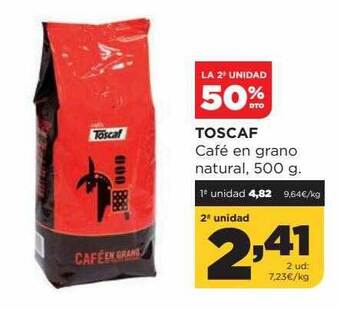Alimerka La 2a Unidad 50% Dto Toscaf Café En Grano Natural oferta