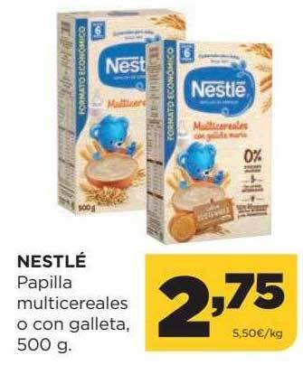 Alimerka Nestlé Papilla Multicereales O Con Galleta oferta