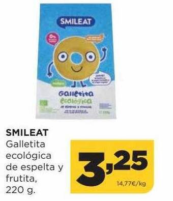 Alimerka Smileat Galletita Ecológica De Espelta Y Frutita oferta