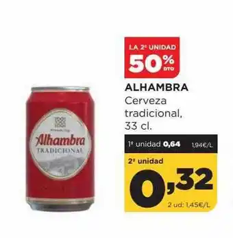 Alimerka La 2a Unidad 50% Dto Alhambra Cerveza Tradicional oferta