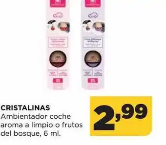 Alimerka Cristalinas Ambientador Coche Aroma A Limpio O Frutos Del Bosque oferta