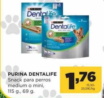 Alimerka Purina Dentalife Snack Para Perros Medium O Mini oferta