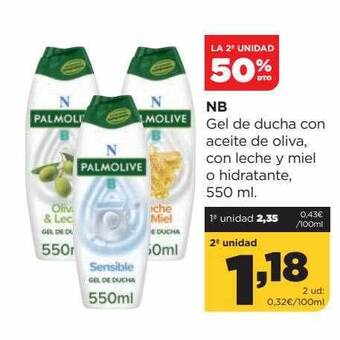 Alimerka La 2a Unidad 50% Dto Nb Gel De Ducha Con Aceite De Oliva Con Leche Y Miel O Hidratante oferta