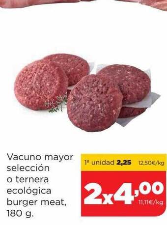 Alimerka Vacuno Mayor Selección O Ternera Ecológica Burger Meat oferta