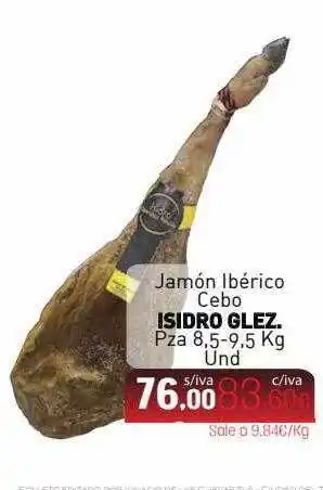 Cuevas Cash Jamón Ibérico Cebo Isidro Glez oferta