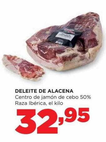 Alimerka Deleite De Alacena Centro De Jamón De Cebo 50% Raza Ibérica oferta