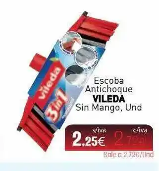 Cuevas Cash Escoba Antichoque Vileda Sin Mango oferta