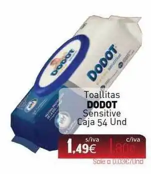 Cuevas Cash Toallitas Dodot Sensitive oferta