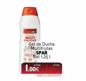 Cuevas Cash Gel De Ducha Multifrutas Spar oferta