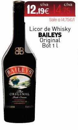 Cuevas Cash Licor De Whisky Baileys Original oferta