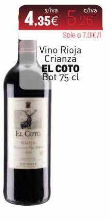 Cuevas Cash Vino Rioja Crianza El Coto oferta