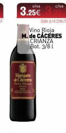 Cuevas Cash Vino Rioja M De Càceres Crianza oferta