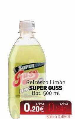 Cuevas Cash Refresco Limón Super Guss oferta